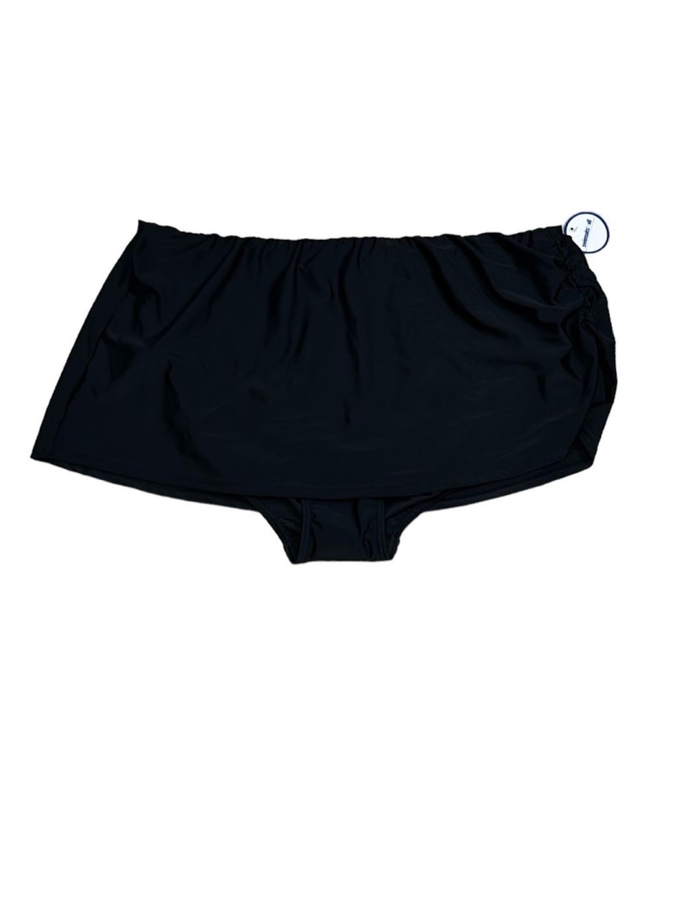 Swimsuits For All Shirred Swim Skirt Black NEW Size 22